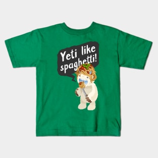 Yeti Like Spaghetti Kids T-Shirt